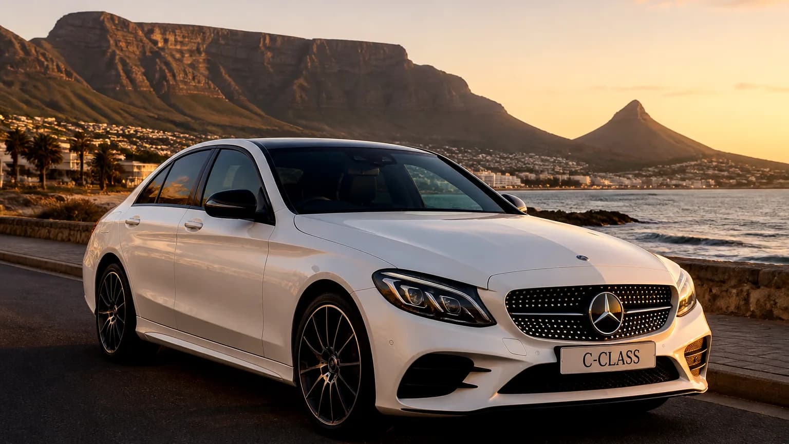 Mercedes-Benz C-Class — Front view, Cape Town