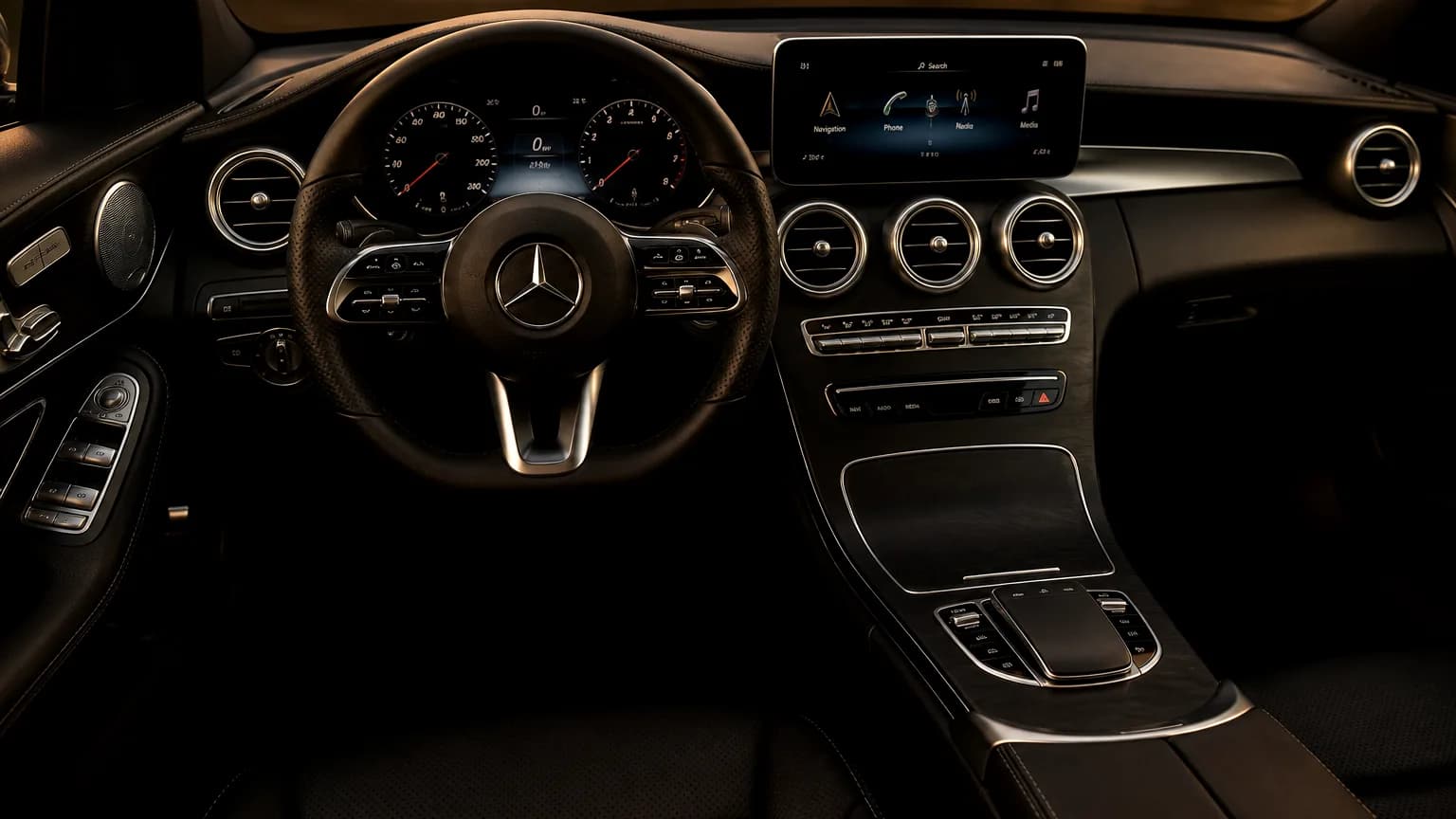 Mercedes-Benz C-Class — Interior view, Cape Town