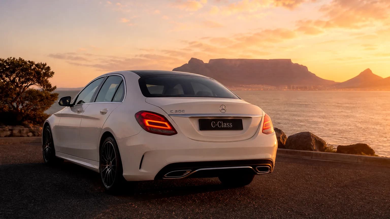 Mercedes-Benz C-Class — Rear view, Cape Town