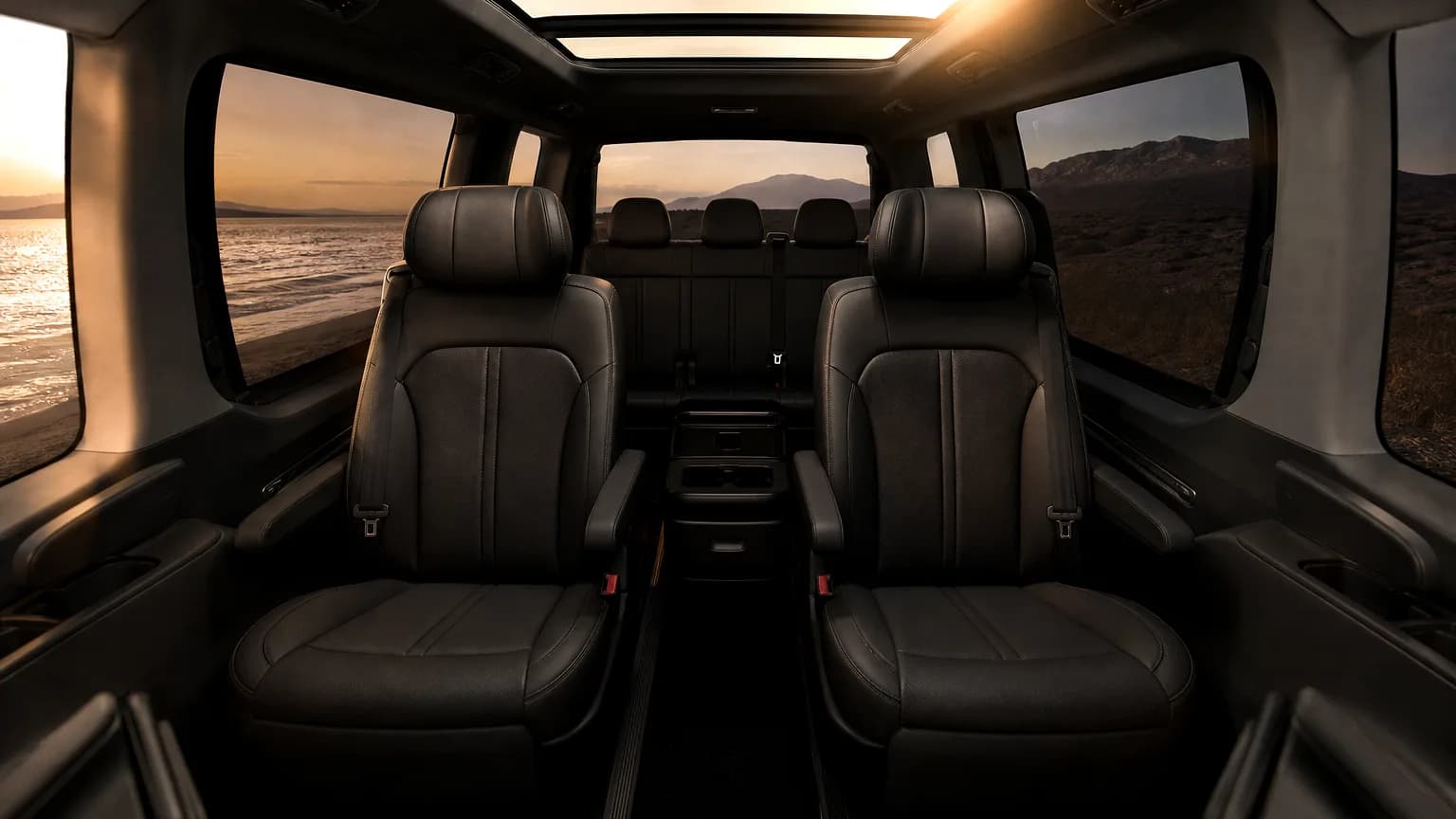 Hyundai Staria — Captain seats view, Cape Town