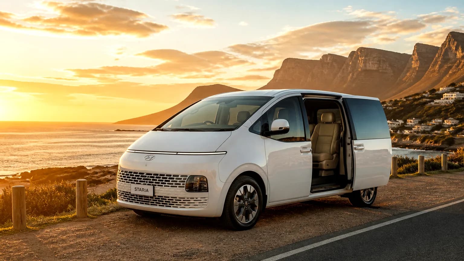 Hyundai Staria — V&A Waterfront view, Cape Town