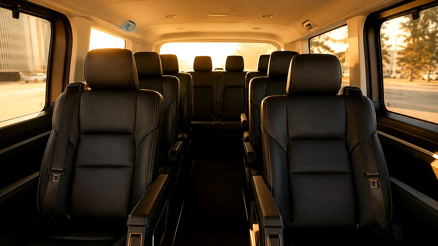 Toyota Quantum GL — Passenger cabin view, Cape Town