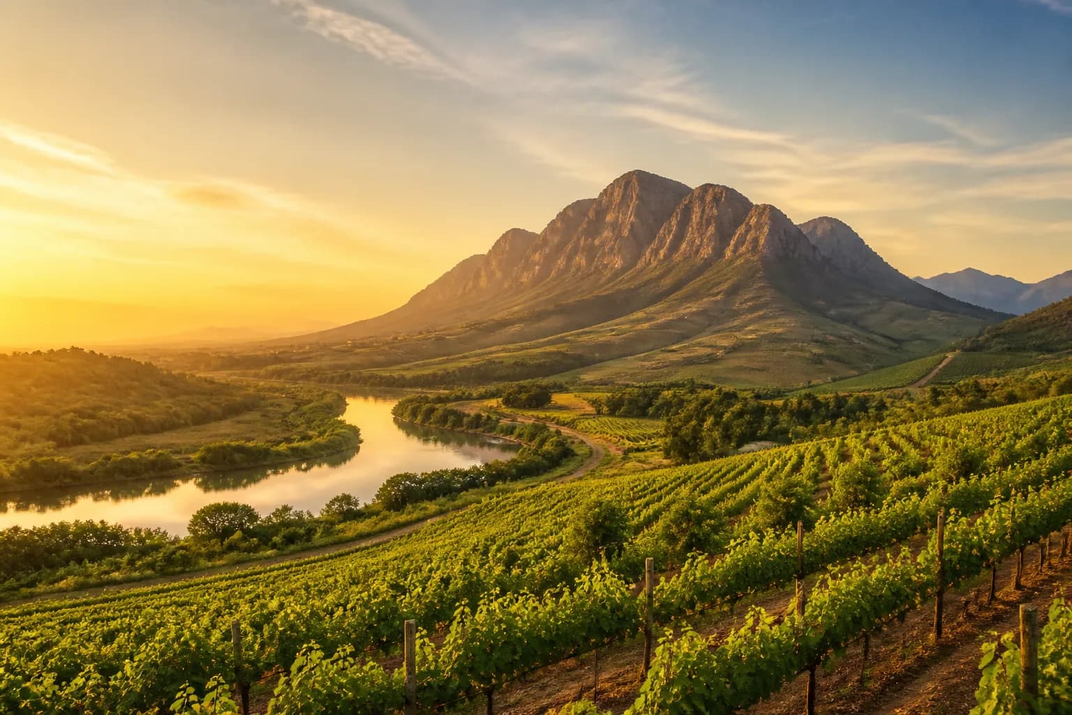 Constantia wine valley slopes